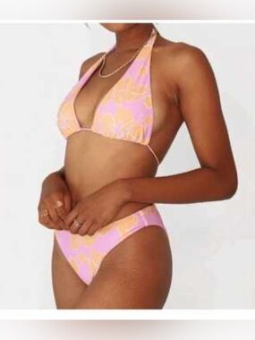 Aurelle Floral Bikini Set in Hawaiian Print XL